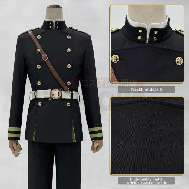 HOLOUN Seraph Of The End Anime Yuichiro Hyakuya Cosplay Costume Jacket Pants Shirt Belt Halloween Christmas Animation Convention