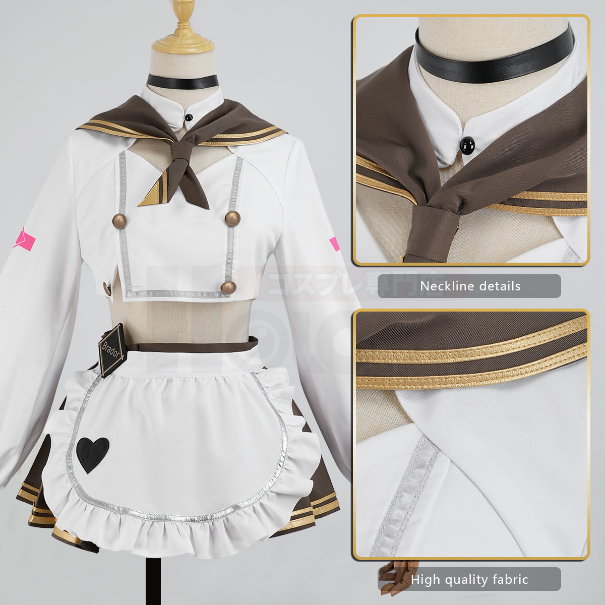 HOLOUN NIKKE Game Brad Cosplay Costume Maid Dress JK Skirt Cos Animation Convention Halloween Christmas Gift