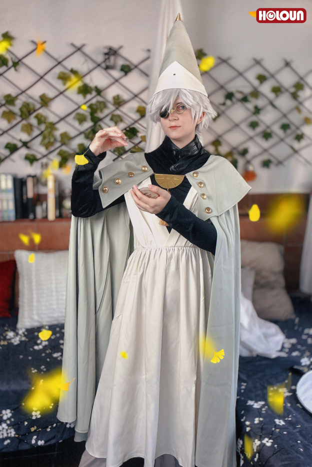 HOLOUN Witch Hat Atelier Anime Qifrey Cosplay Costume Cloak Top Pants Hat Outfit Convention Halloween Christmas Party
