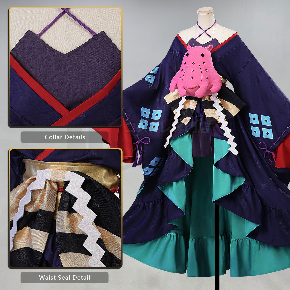 HOLOUN Cosmic Princess Kaguya Anime Tsukimi Yachiyo Cosplay Costume Convention Halloween Christmas Dress Doll Skirt Waist Belt