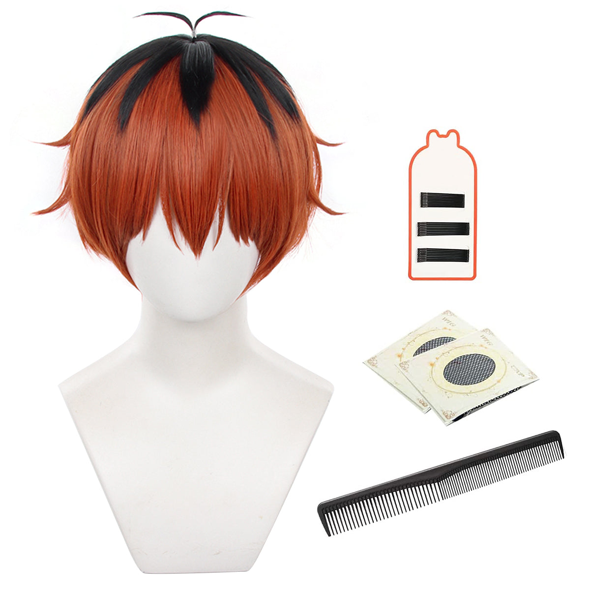 HOLOUNFrieren Beyond Journey's End Anime Stark Cosplay Wig Rose Net Synthetic Fiber Adjustable Size Halloween Christmas Gift