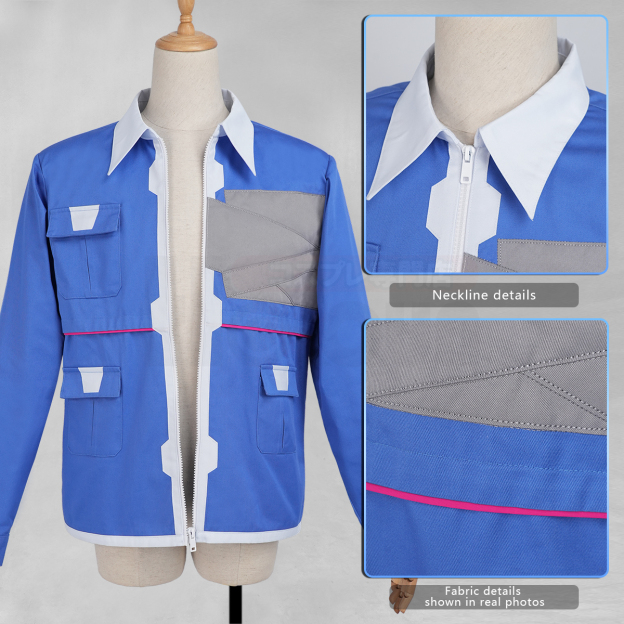 Pre-sale HOLOUN D Cosplay Costume Game Convention Halloween Christmas Party Daily Wear Blue Jacket