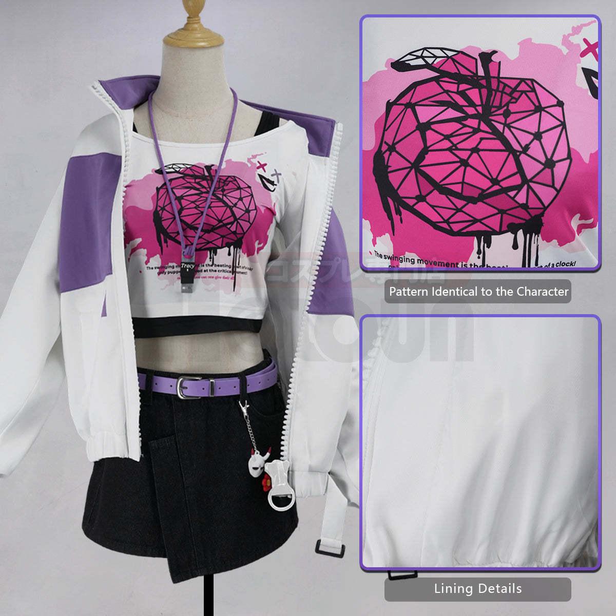 HOLOUN Identity V Game Tracy Reznik Cosplay Costume Coat Shorts Hat Belt T-shirt Cos Convention Necklace Daily Wear