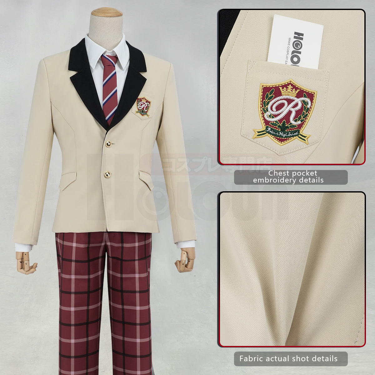 Pre-sale HOLOUN Ensemble Stars Game Anime Tatsumi Kazehaya Jun Sazanami Hiyori Tomoe Cosplay Costume Reimei Academy Embroidery Uniform