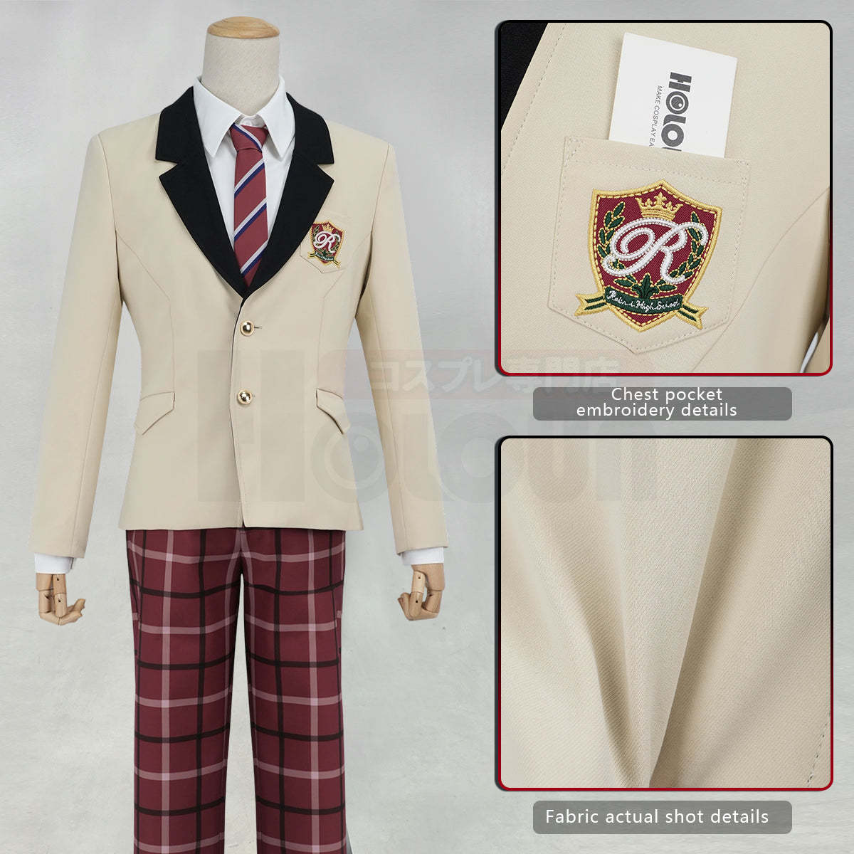 Pre-sale HOLOUN Ensemble Stars Game Anime Tatsumi Kazehaya Jun Sazanami Hiyori Tomoe Cosplay Costume Reimei Academy Embroidery Uniform