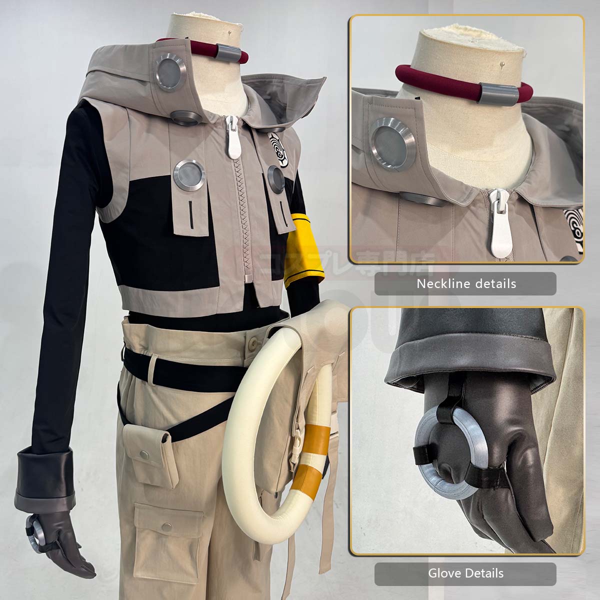 HOLOUN Gachiakuta Anime Rudo Cosplay Costume Convention Halloween Christmas Embroidery Armband T-Shirt Pants Coat Bag Gloves