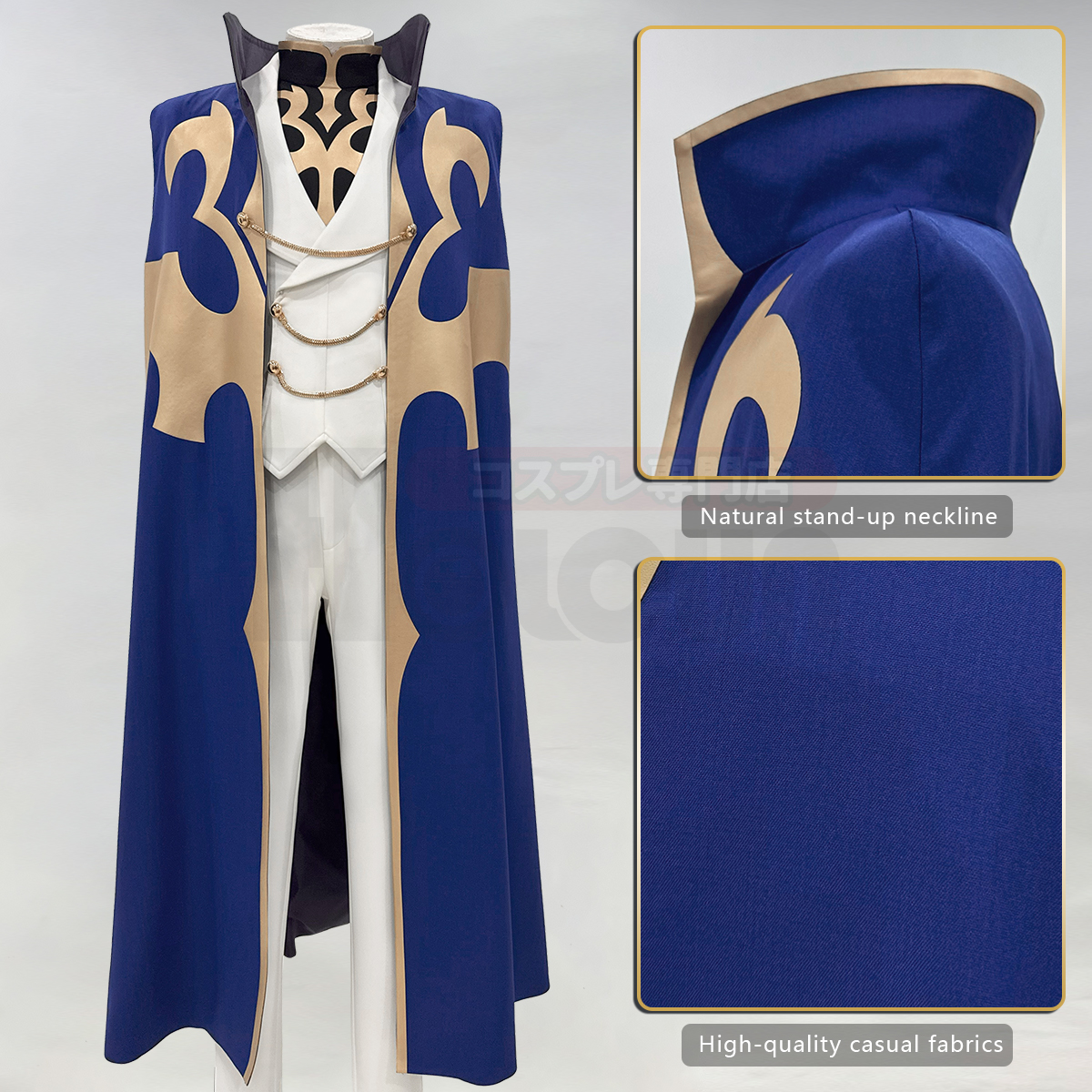 Pre-sale Anime Kururugi Suzaku Knight of Seven Cosplay Costume Cloak Suit Pants Convention