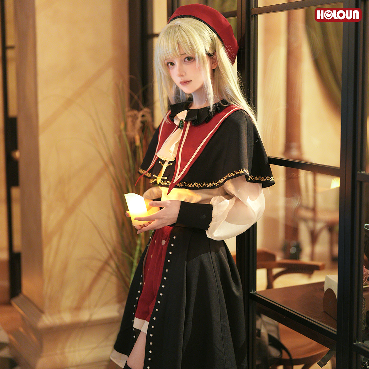 HOLOUN BanG Dream Ave Mujica Anime Wakaba Mutsumi Mortis Cosplay Costume Shawl Shirt Skirt Shorts Hat Daily Wear Cos Convention