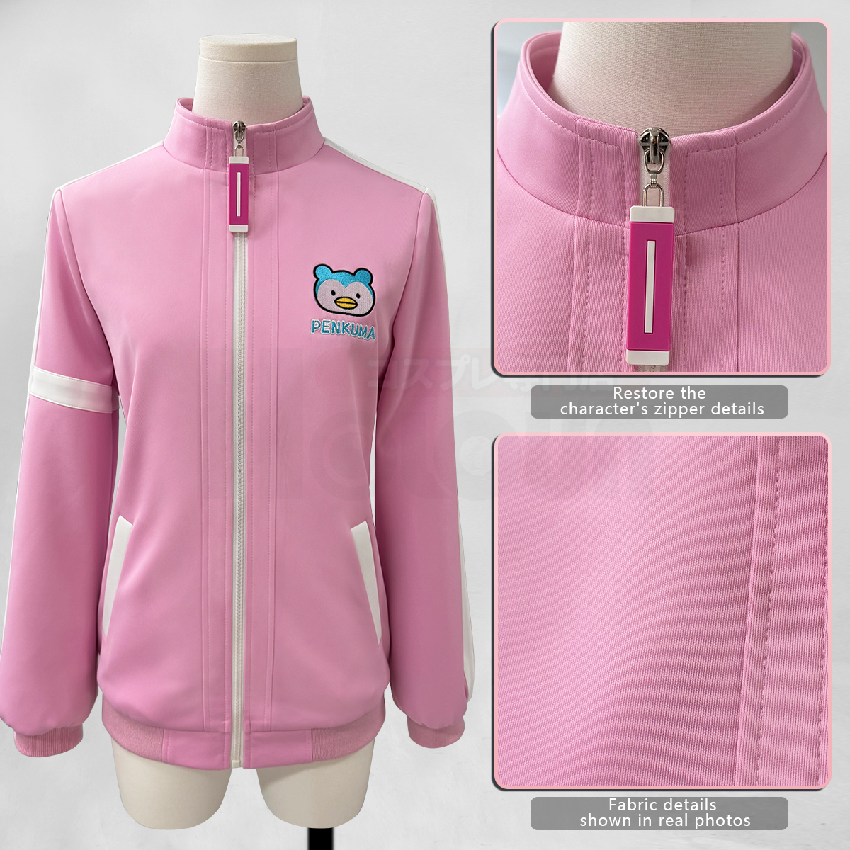 Pre-sale HOLOUN Yuitsuka Inori Anime Cosplay Costume Pink Embroidered Tracksuit Convention Halloween Christmas Daily Wear