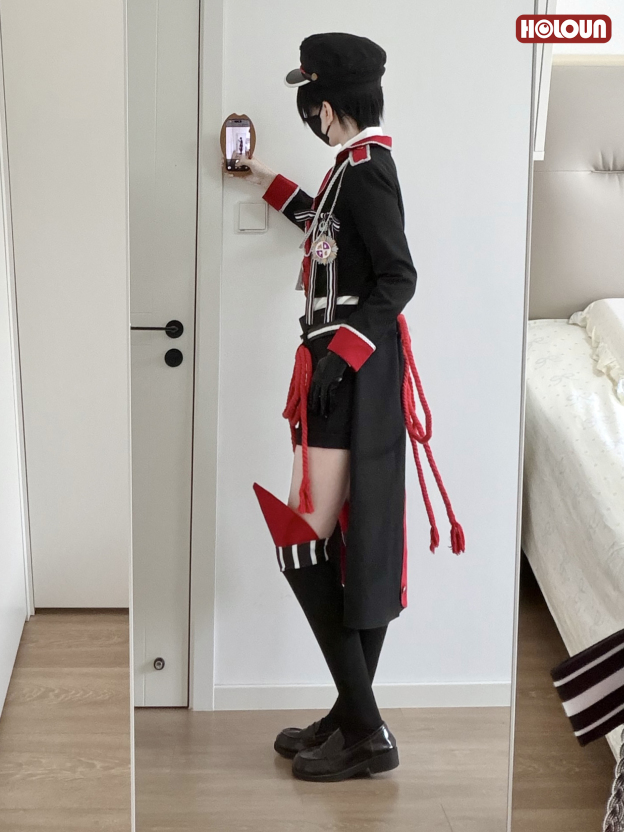 HOLOUN Toilet-Bound Hanako-kun Anime Hanako-kun Yugi Amane Cosplay Costume Coat Shirt Shorts Belt Stickers Hat Chest Decorations