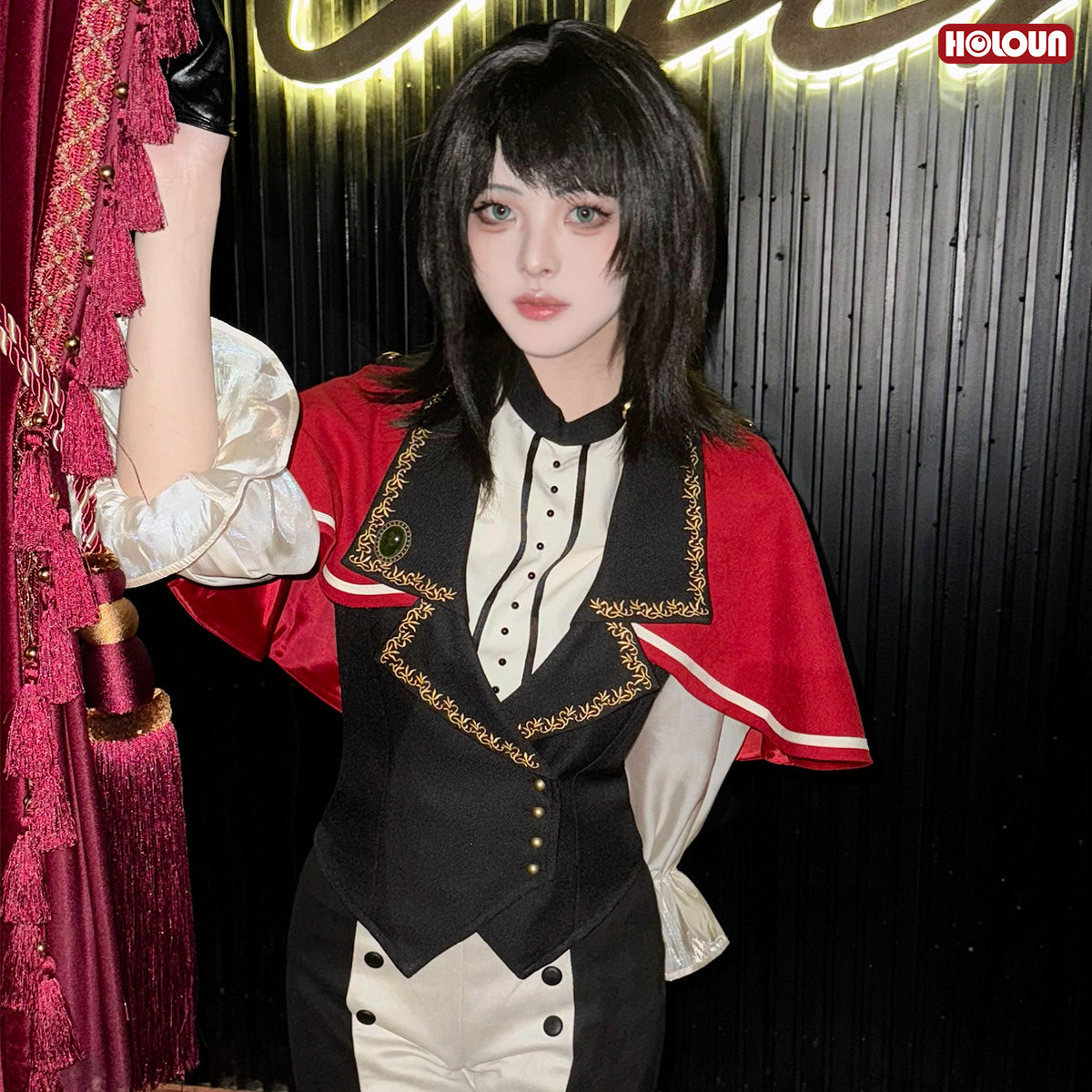 HOLOUN BanG Dream Ave Mujica Anime Timoris Umiri Yahata Costume Shirt Shorts Vest Gloves Cos Convention Daily Wear Gift
