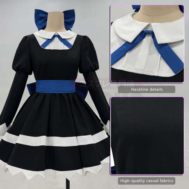 HOLOUN Stocking Panty Anime Stocking Anarchy Cosplay Costume Dress Stockings Bowknot Headdress Cos Convention
