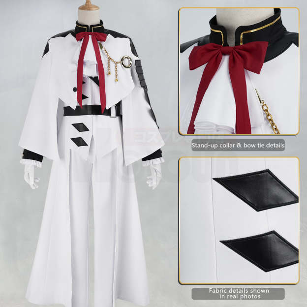 HOLOUN Seraph Of The End Anime Ferid Bathory Cosplay Costume Faux Leather Coat Pants Gloves Convention Halloween Christmas