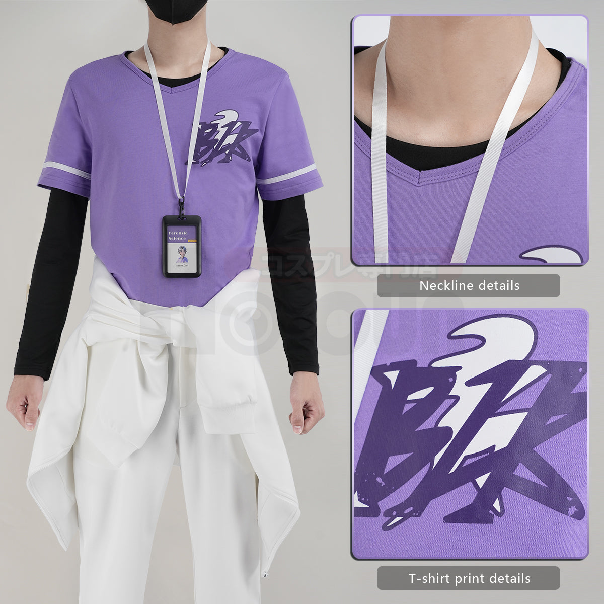 HOLOUN Identity V Game Aesop Carl BLK Cosplay Costume Uniform Shirt T-shirt Tracksuit Pants Cos Convention Daily Wear