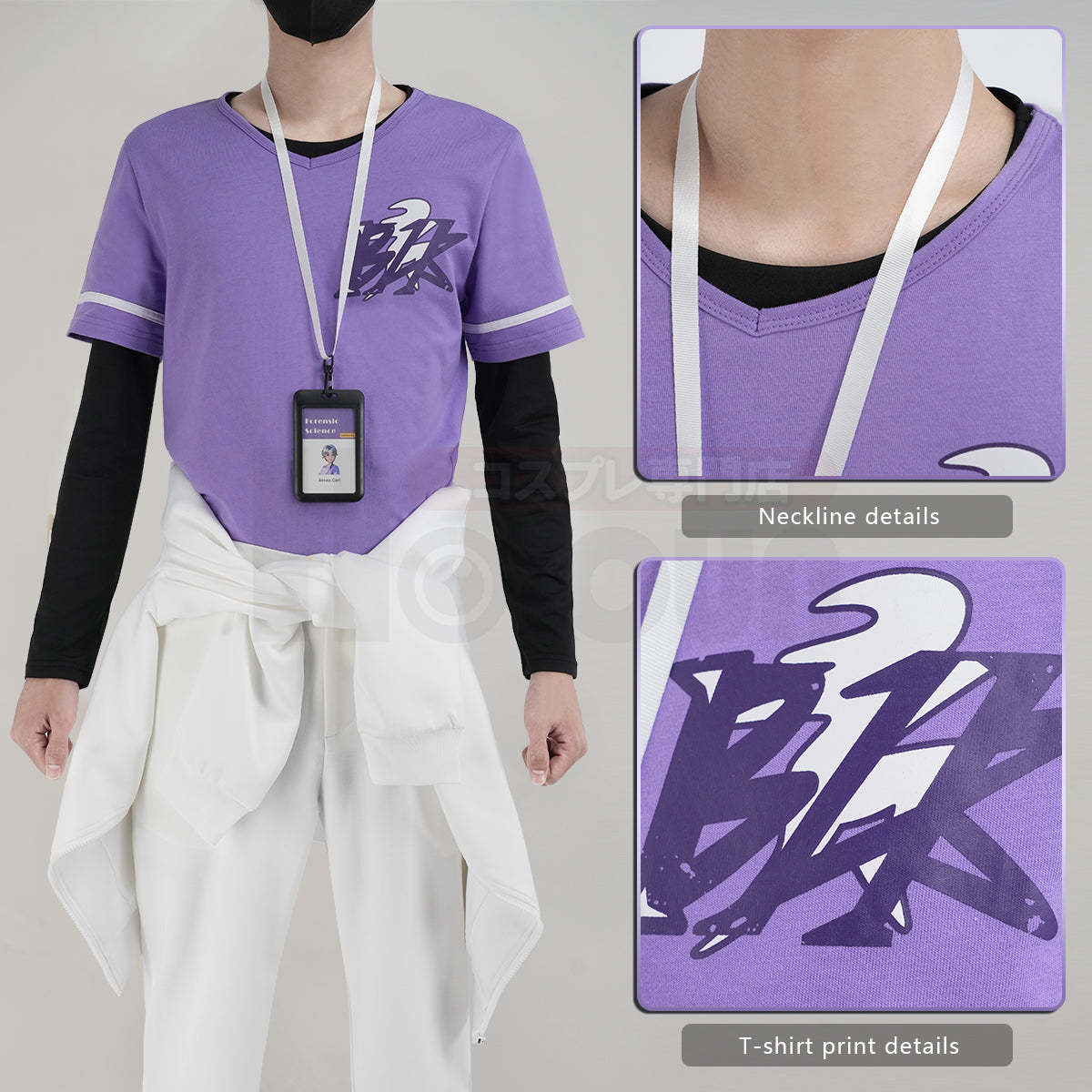 HOLOUN Identity V Game Aesop Carl BLK Cosplay Costume Uniform Shirt T-shirt Tracksuit Pants Cos Convention Daily Wear