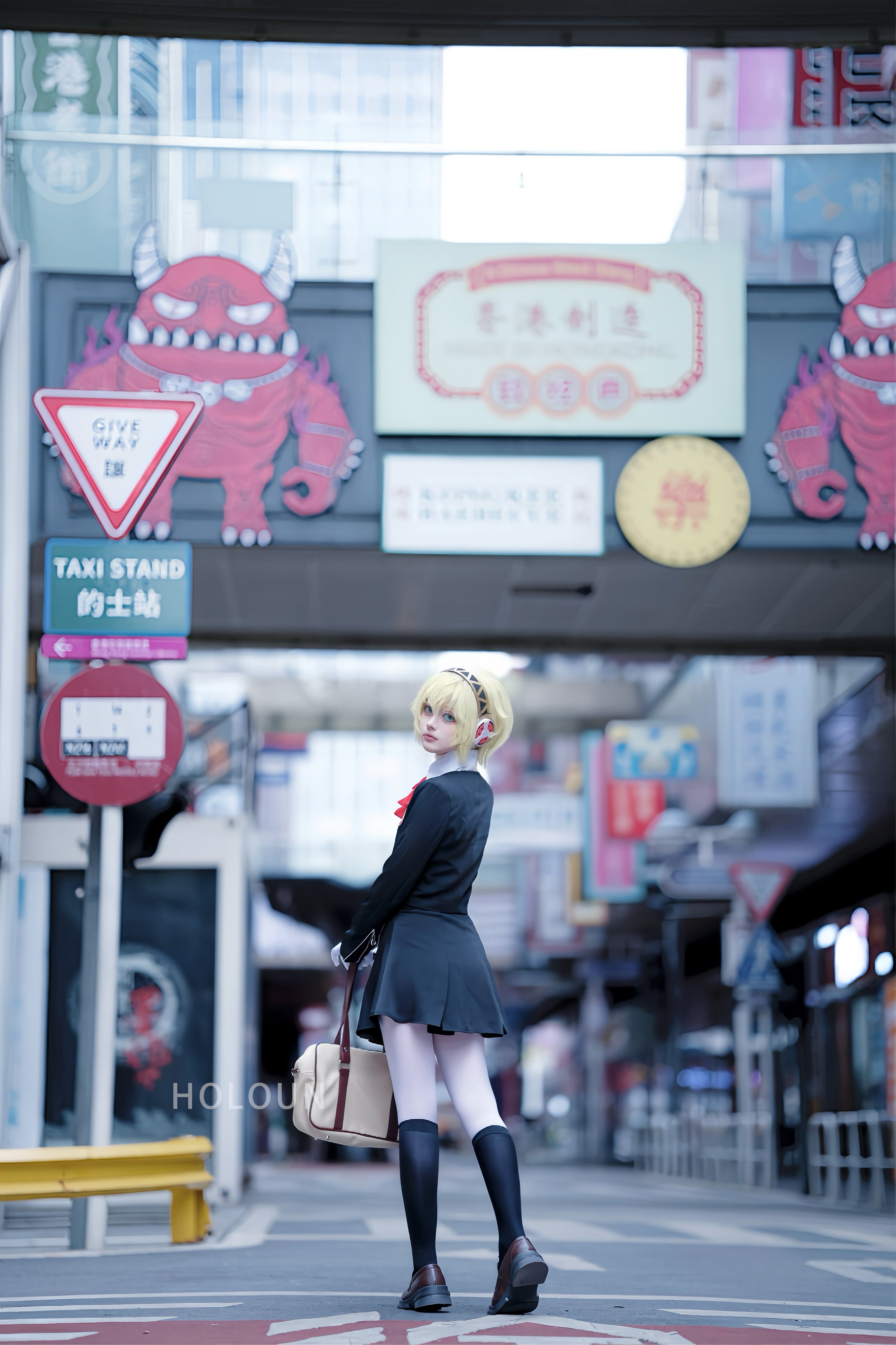 HOLOUN Game P3 Aegis Cosplay Costume Gekkoukan High School Uniform Embroidery Suit Skirt Shirt Daily Wearing Gift
