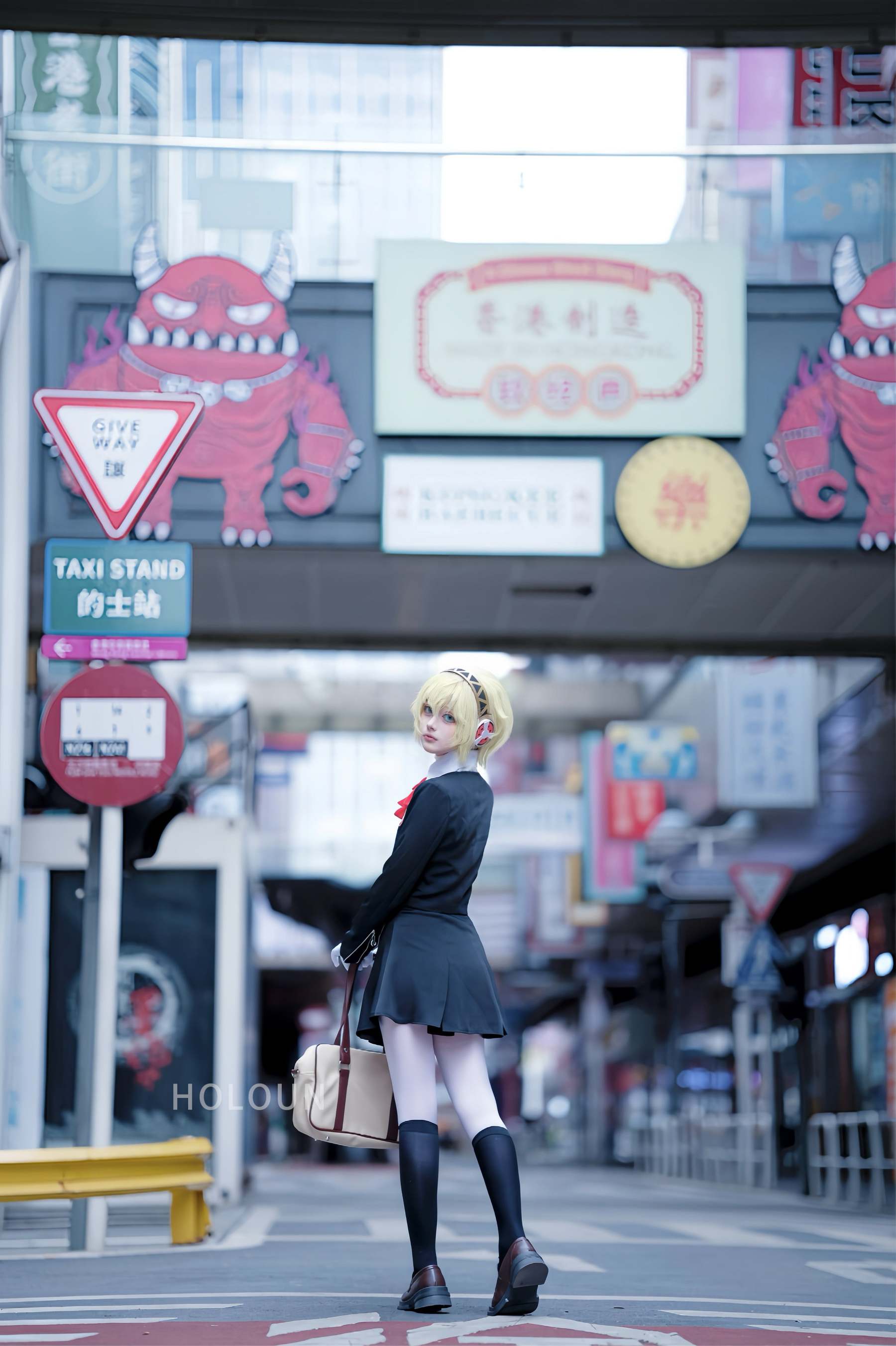 HOLOUN Game P3 Aegis Cosplay Costume Gekkoukan High School Uniform Embroidery Suit Skirt Shirt Daily Wearing Gift