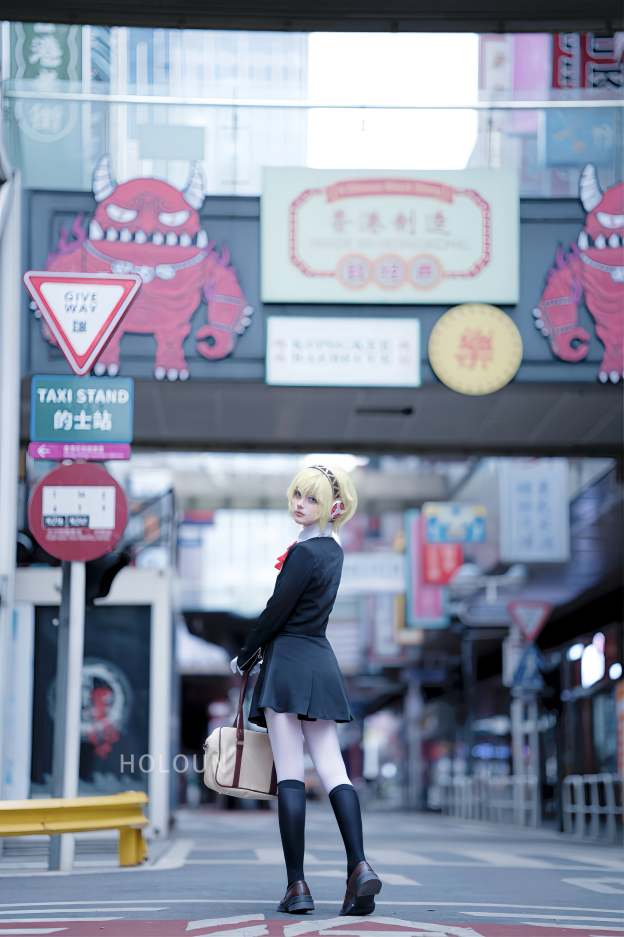 HOLOUN Game P3 Aegis Cosplay Costume Gekkoukan High School Uniform Embroidery Suit Skirt Shirt Daily Wearing Gift