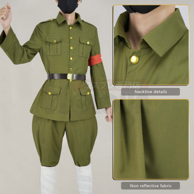HOLOUN Axis Powers Anime Wang Yao Cosplay Costume Uniform Jacket Pants Animation Convention Halloween Christmas