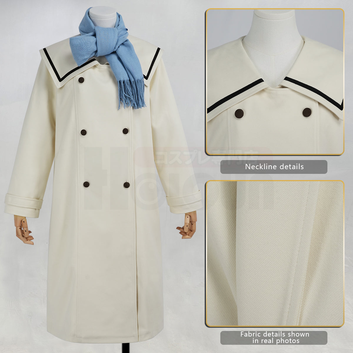 HOLOUN Frieren Beyond Journey's End Anime Frieren Cosplay Costume Winter Coat Wig Ponytail Halloween Christmas Convention