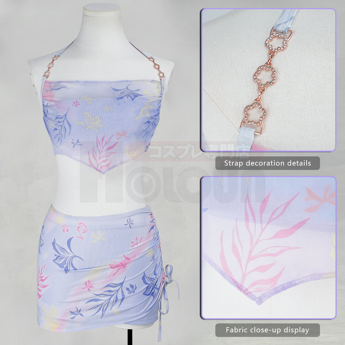 Pre-sale HOLOUN Love and Deepspace Game Rippling Blossoms Swimsuit Set Cosplay Costume Daily Wear Convention Halloween