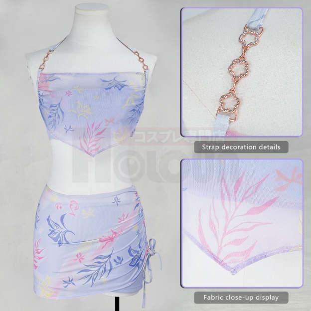 Pre-sale HOLOUN Love and Deepspace Game Rippling Blossoms Swimsuit Set Cosplay Costume Daily Wear Convention Halloween