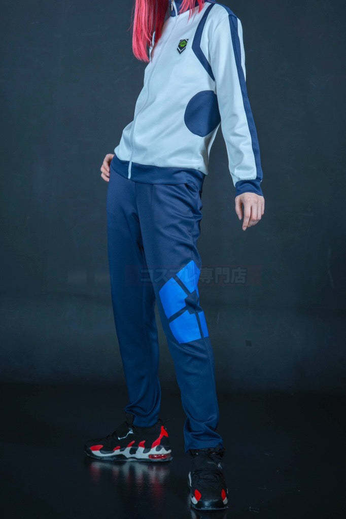HOLOUN Anime Reo Nagi Bachira Isagi Chigir Cosplay Costume Full-Zip Pocket Sportswear Tracksuit Embroidery Hoodie