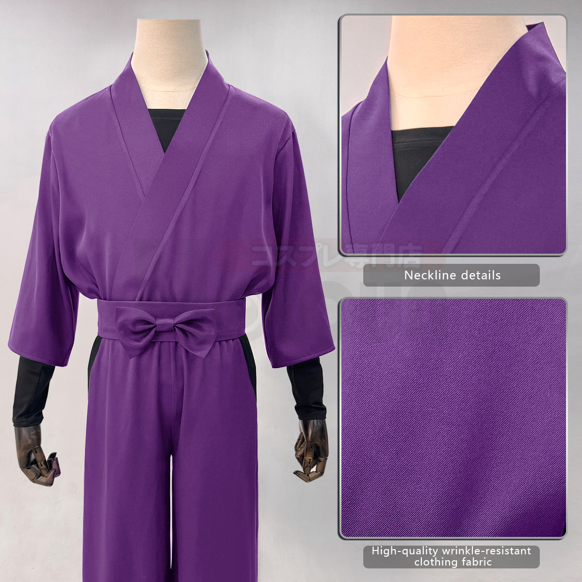 HOLOUN Nintama Rantaro Anime Ninja costume Adult Version 5 Colors Black Purple Green Blue Light Green Cos Convention Halloween