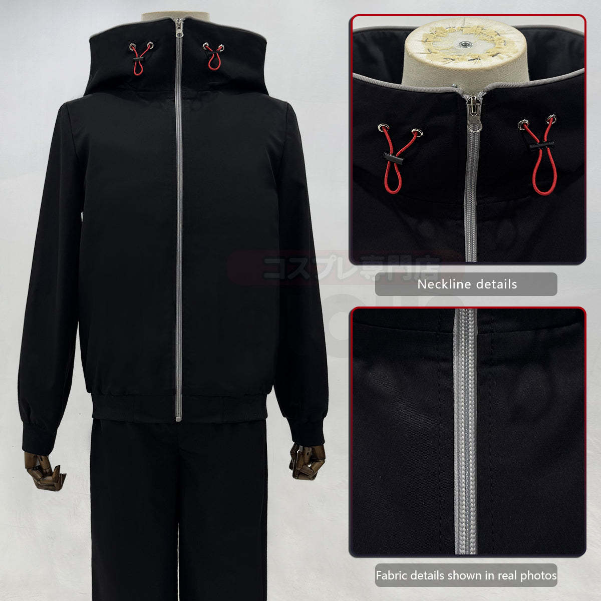 HOLOUN Jujutsu JJK Anime Itadori Yuji Cosplay Costume Wig Latest Hoodie Pants Halloween Christmas Convention Rose Net Synthetic