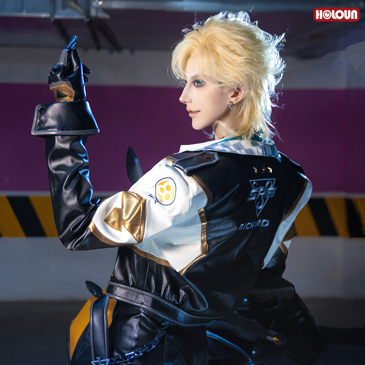HOLOUN Identity V Game Knight Richard Sterling Cosplay Costume Coat Shirt Pants Convention Halloween Christmas Outfit