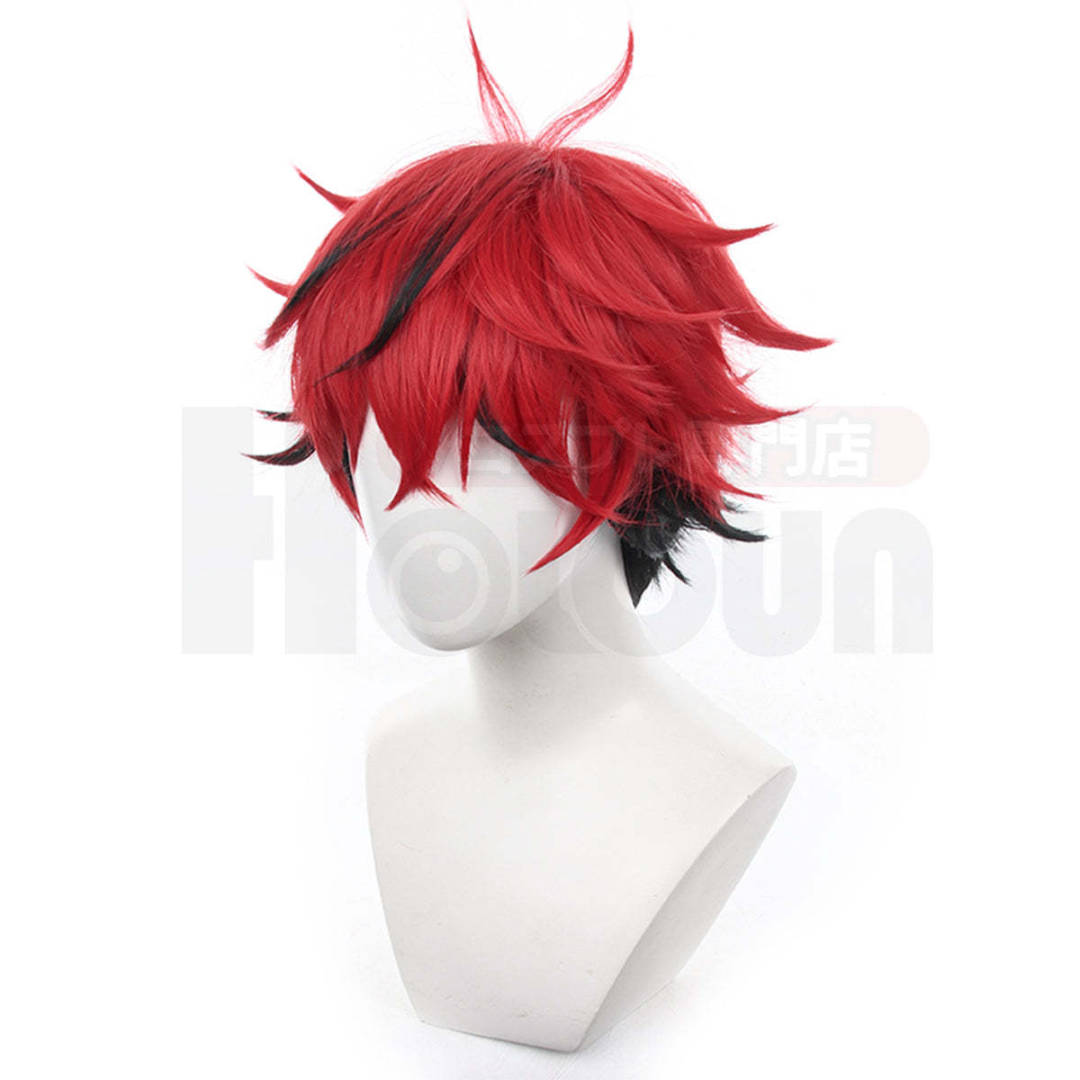 HOLOUN Gokurakugai Manga Anime Alma Cosplay Costume Wig Red Hoodie Black Pants Casual Daily Wearing Rose Net Halloween Christmas