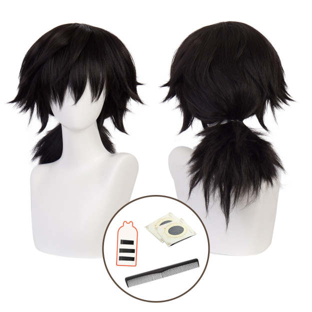 HOLOUN Anime Tomioka Giyuu Cosplay Costume Wig Haori Top Pants Convention Halloween Christmas