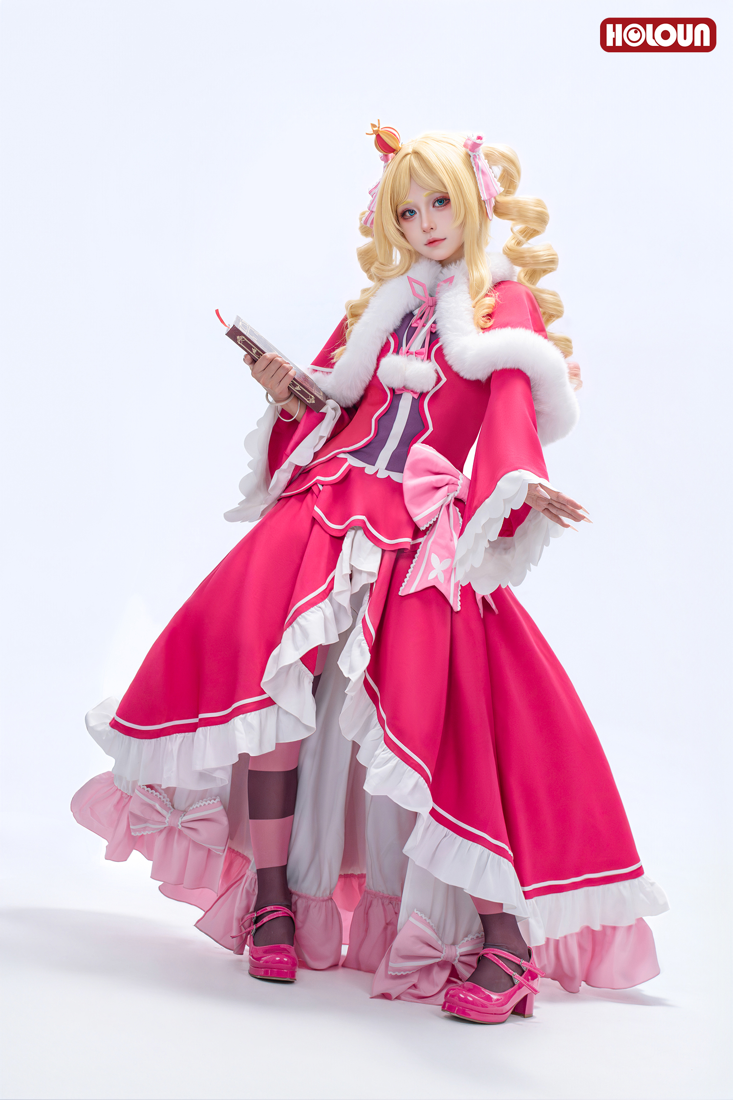 HOLOUN Beatrice Cosplay Costume Zero Anime Convention Halloween Christmas Party Top Shawl Skirt