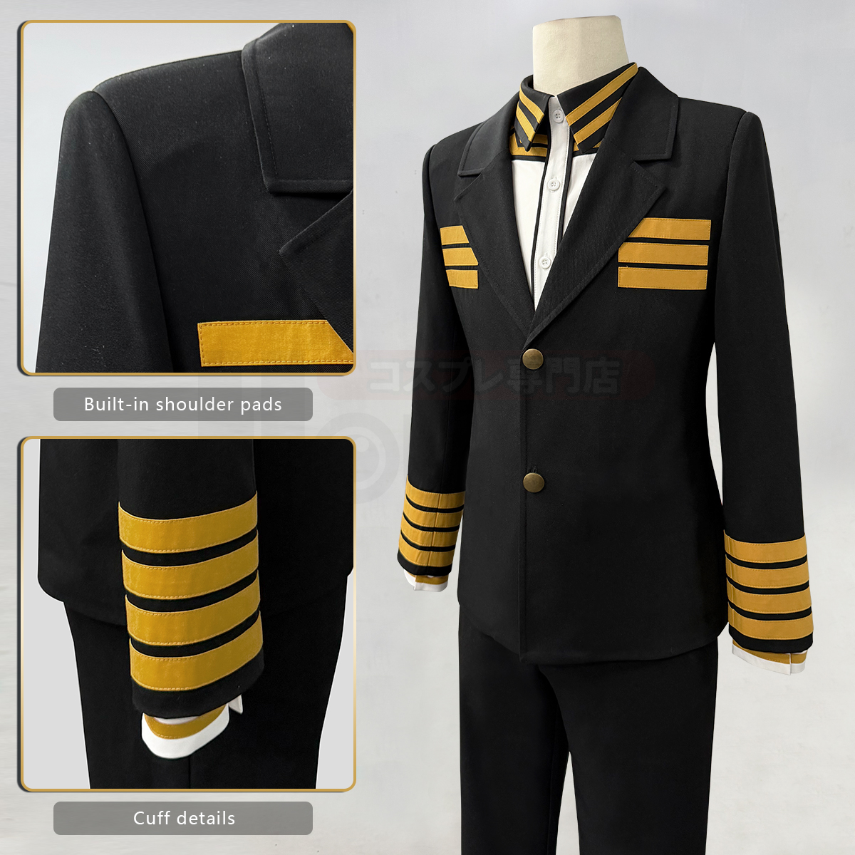 Pre-sale HOLOUN Yoshitsune Asama Uniform Anime Sangoku Cosplay Costume Daily Wear Convention Halloween Christmas