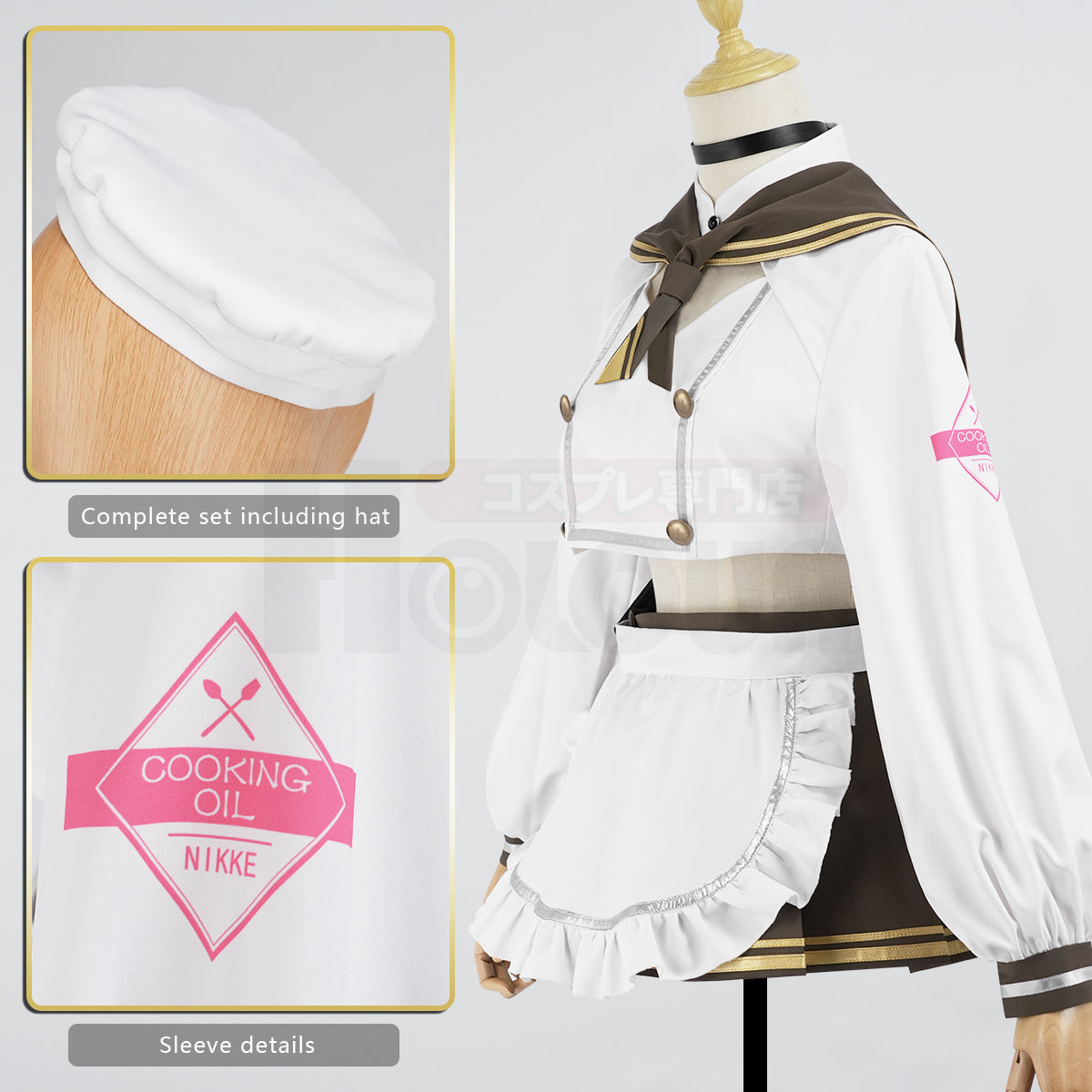 HOLOUN NIKKE Game Brad Cosplay Costume Maid Dress JK Skirt Cos Animation Convention Halloween Christmas Gift
