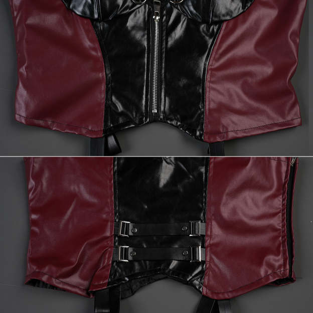 HOLOUN Love and Deepspace Game Female Cosplay Costume Faux Leather Vest Shirt Pants Convention Halloween Christmas