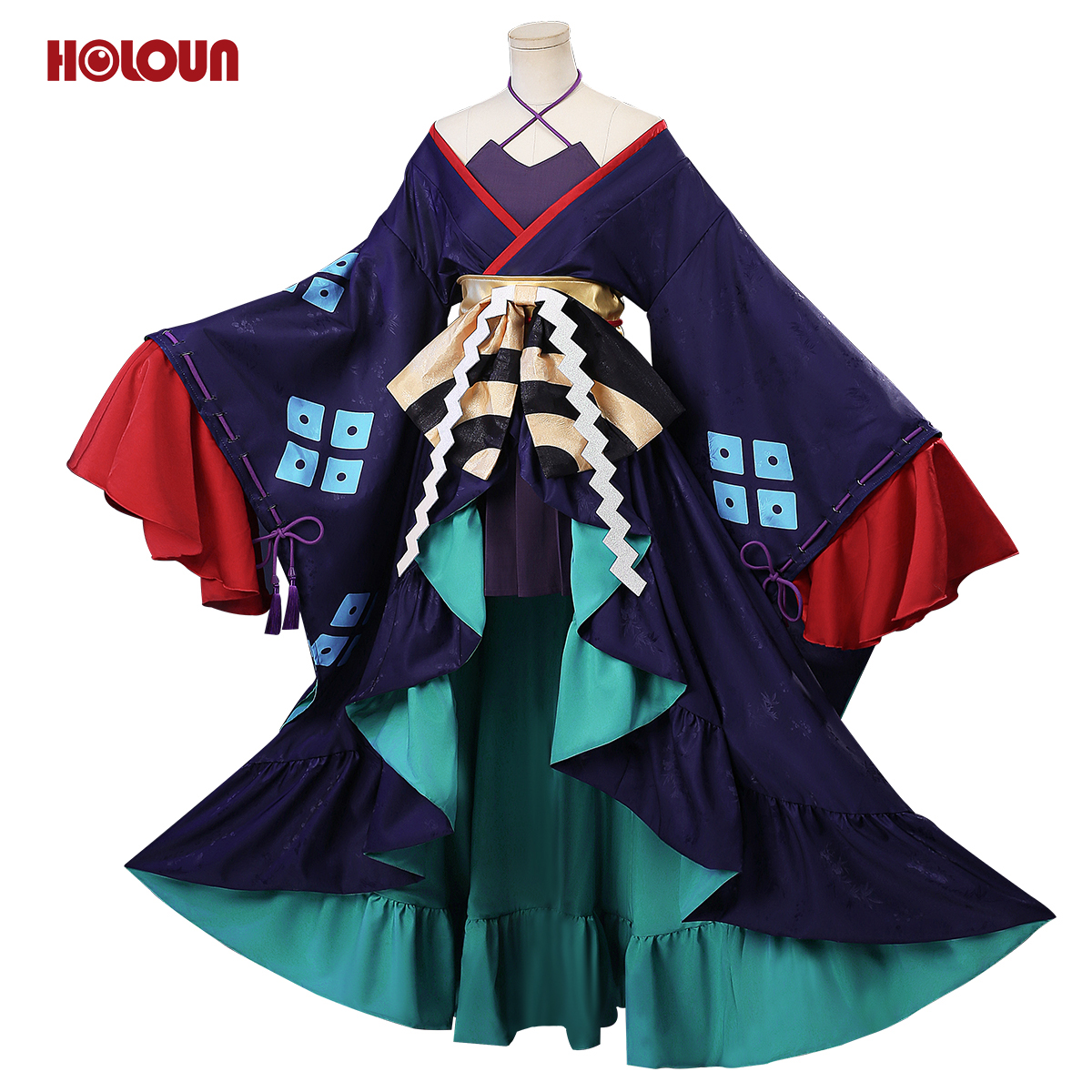 HOLOUN Cosmic Princess Kaguya Anime Tsukimi Yachiyo Cosplay Costume Convention Halloween Christmas Dress Doll Skirt Waist Belt