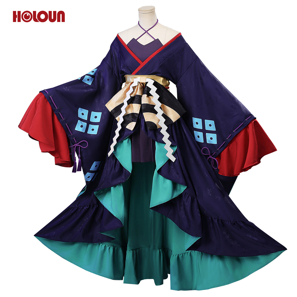 HOLOUN Cosmic Princess Kaguya Anime Tsukimi Yachiyo Cosplay Costume Convention Halloween Christmas Dress Doll Skirt Waist Belt