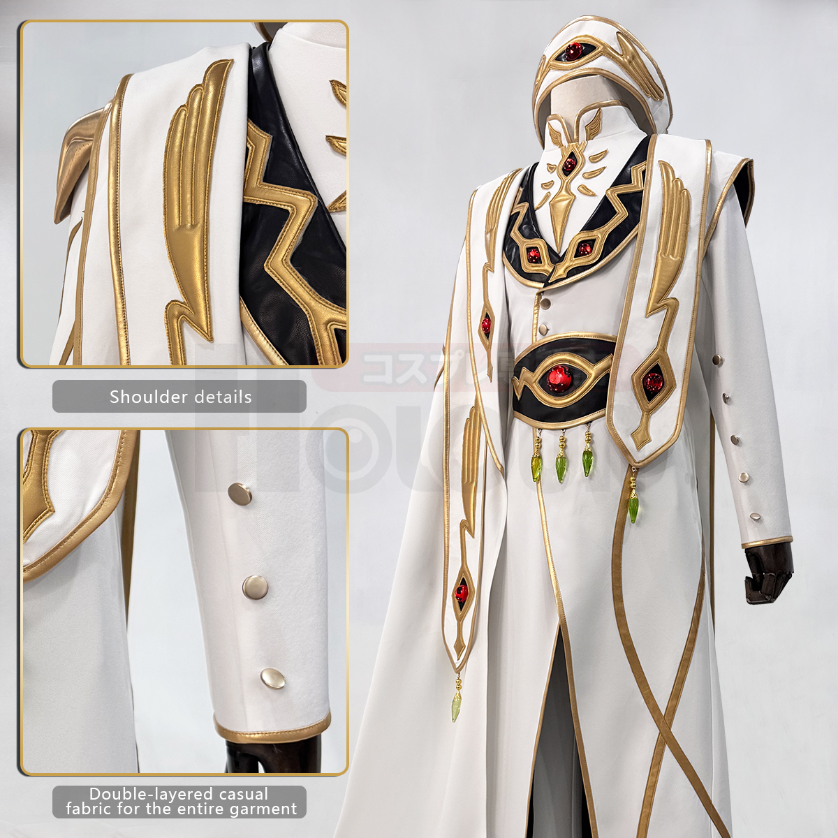 Pre-sale HOLOUN Emperor Lelouch Anime Rebellion Cosplay Costume Cloak Coat Shirt Pants Hat Halloween Christmas Convention Party Gift