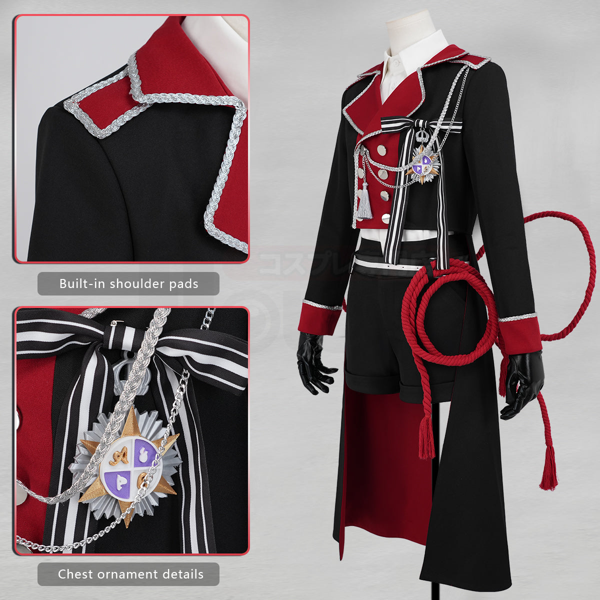 Pre-sale HOLOUN Toilet-Bound Hanako-kun Anime Hanako-kun Yugi Amane Cosplay Costume Coat Shirt Shorts Belt Stickers Hat Chest Decorations