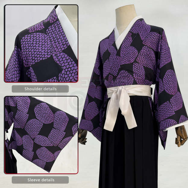 HOLOUN Anime Kokushibo Cosplay Costume Haori Pants Convention Halloween Christmas Gift