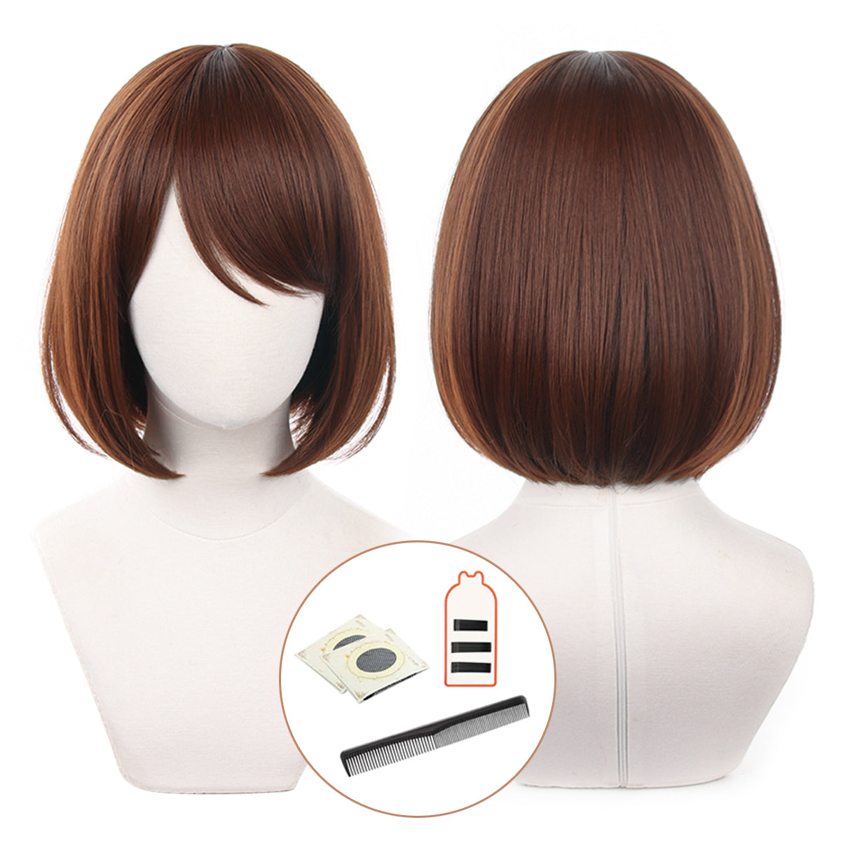 HOLOUN Jujutsu Kaisen Anime  Shoko Ieiri Cosplay Wig Rose Net Synthetic Fiber