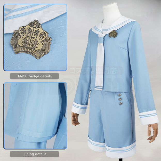 Pre-sale HOLOUN Ciel Phantomhive Anime Cosplay Costume Convention Halloween Christmas Sailor Outfit Top Shorts Hat Badge