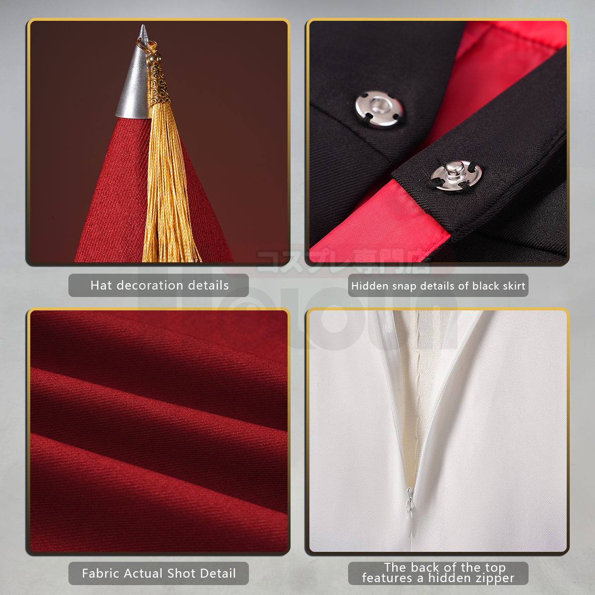 Pre-sale HOLOUN HOLOUN Easthies Knights Moralis Cosplay Costume Witch Hat Atelier Anime Convention Halloween Christmas Party Cloak Top Hat