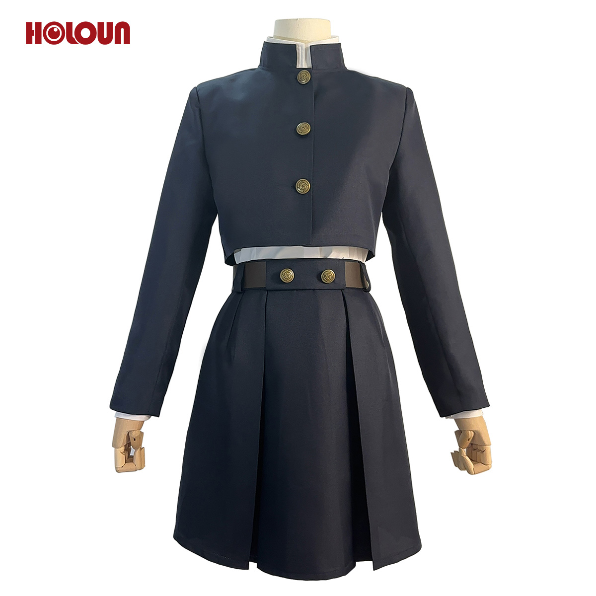 HOLOUN Jujutsu JJK Manga Anime Kugisaki Nobara Cosplay Costume Wig Jacket Skirt Rose Net Synthetic Halloween Christmas