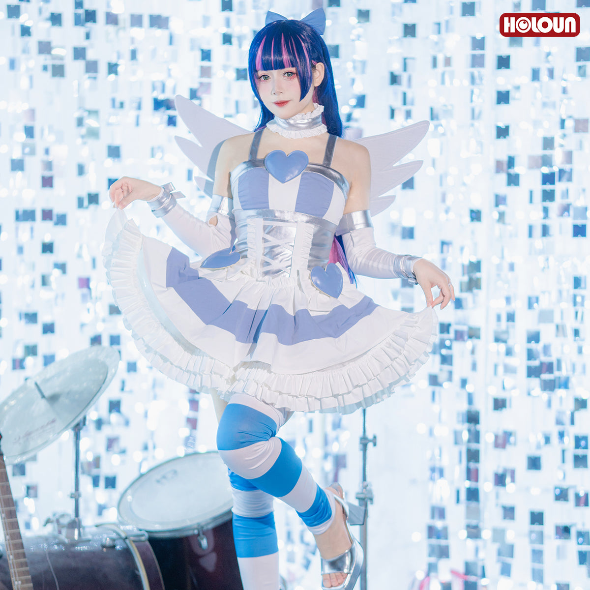 HOLOUN Stocking Panty Anime Stocking Anarchy Cosplay Costume Dress Cos Convention