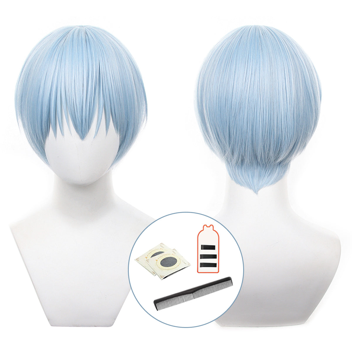 HOLOUN Frieren Beyond Journey's End Anime Himmel Cosplay Wig Rose Net Synthetic Fiber Adjustable Size Halloween Christmas Gift