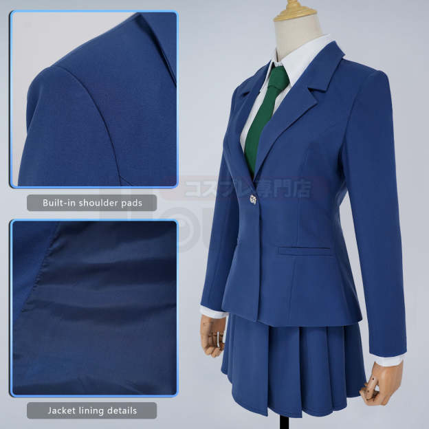 HOLOUN Anime Rachel Moore Mouri Ran Cosplay Suit Shirt Skirt Tie Costume Halloween Thanksgiving Christmas Daily