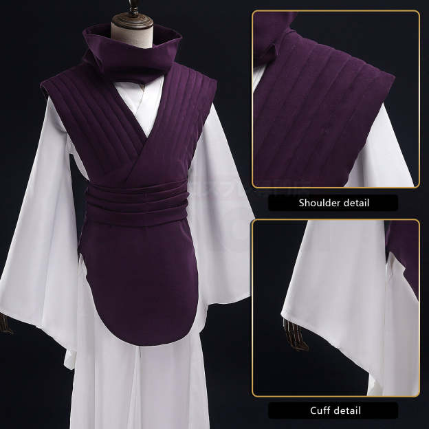 HOLOUN Jujutsu JJK Manga Anime Choso Cosplay Costume Purple Vest Neck Gaiter Belt White Elastic Pants Top Gift
