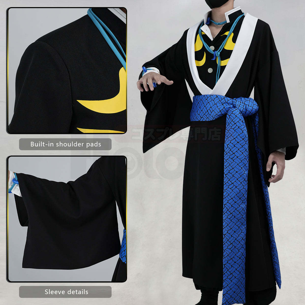 HOLOUN Anime Kaigaku Cosplay Costume Haori Top Pants Convention Halloween Christmas Gift